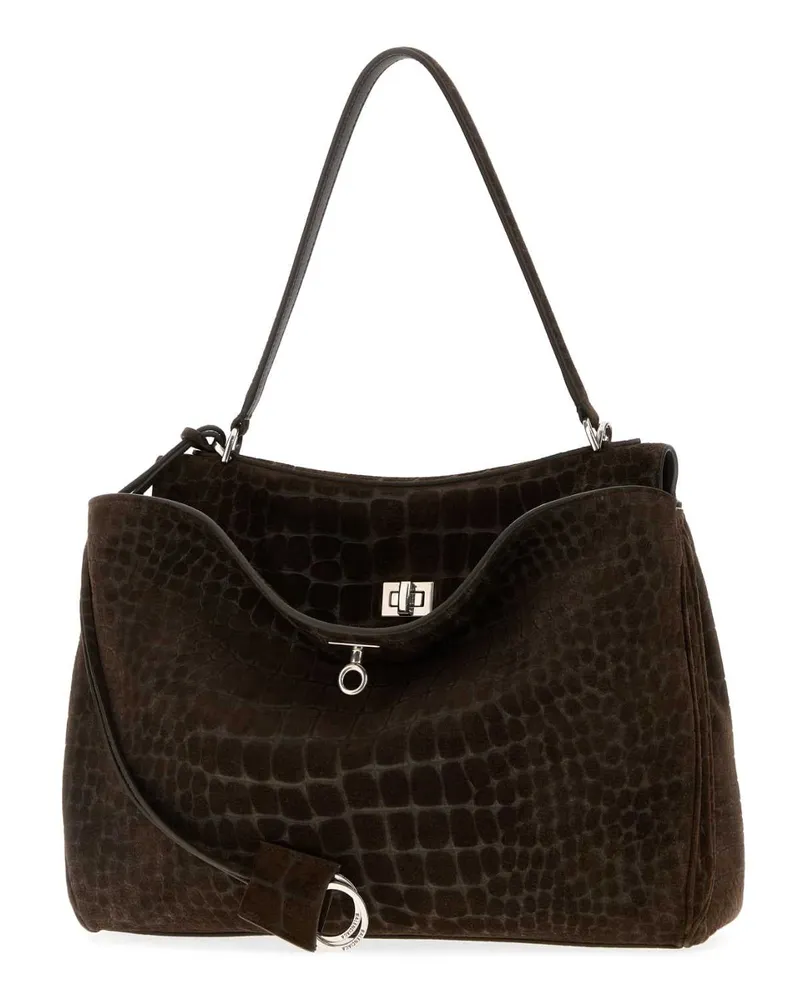 Balenciaga Piper Shoulder Bag — Brown Brown