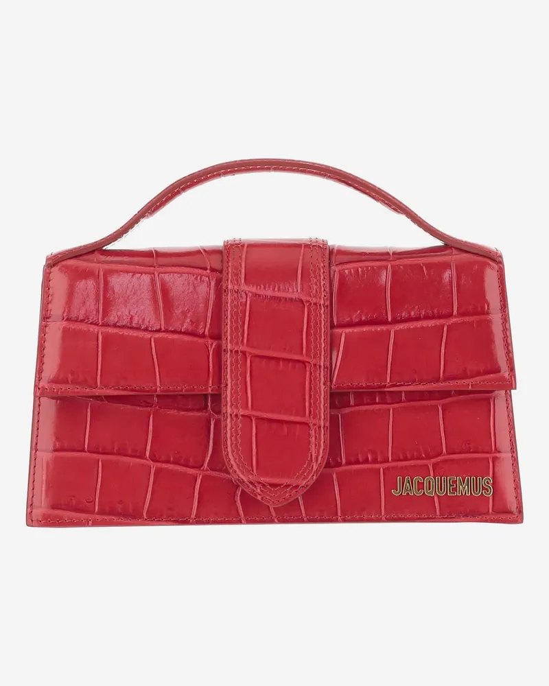 Jacquemus Women's Handbag Calf Leather Red Handbags Hand Bags Red