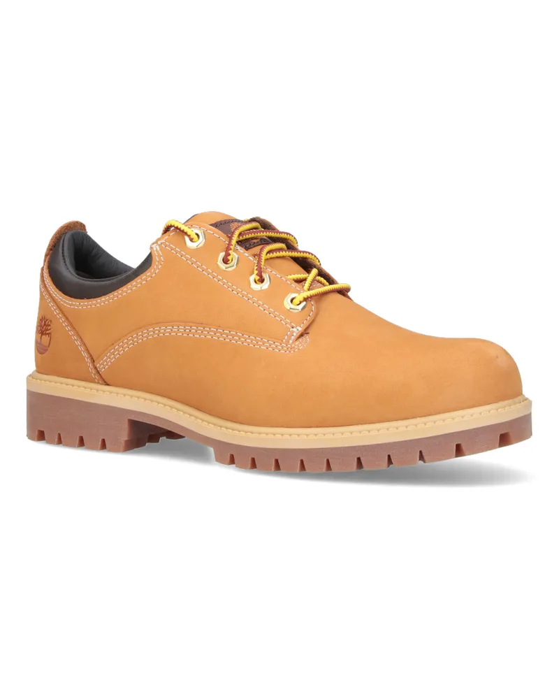 Timberland Men's Flat Shoes Brown Leather Brown