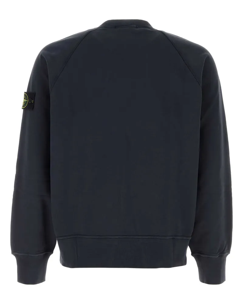 Stone Island Blue Felpe Exterior: Cotton Sweater Navy