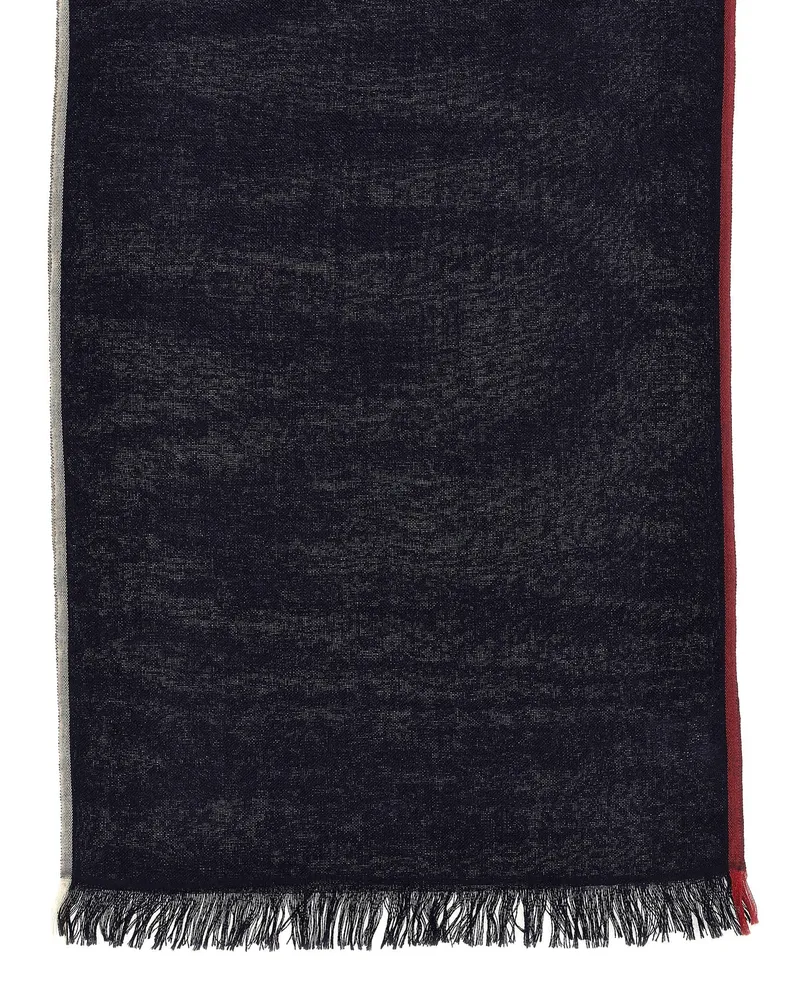 Brunello Cucinelli Cashmere and Silk Scarf — Navy Navy