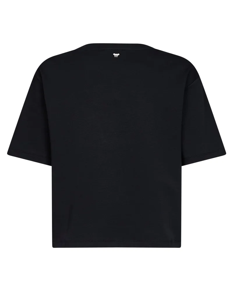 Max Mara Women's T-Shirt Wkdsala Black Jersey Cotton T-Shirts & Jerseys Black