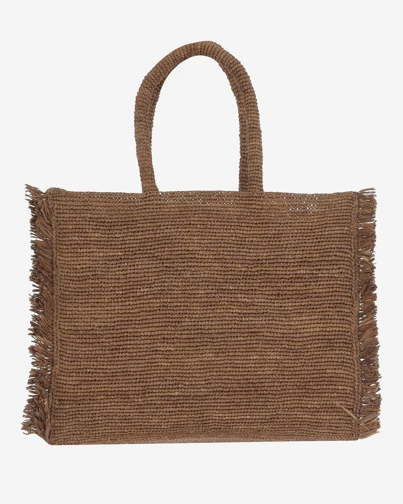 MC2 Saint Barth Women's Handbag Raffia Brown Handbags Hand Bags Brown