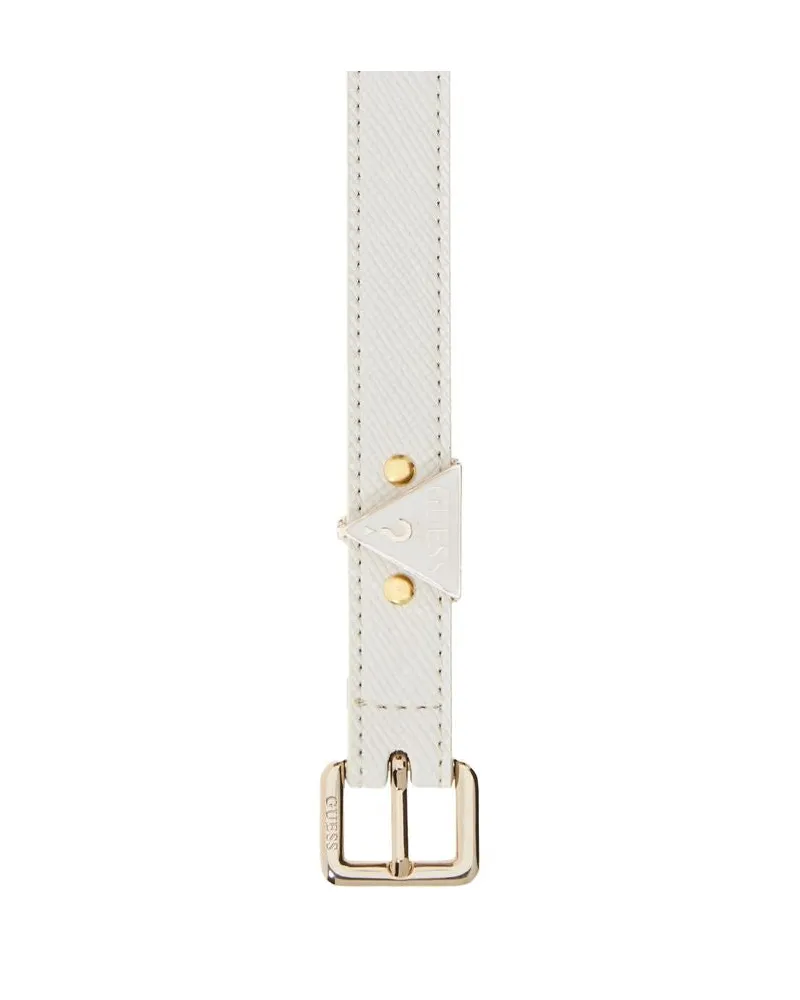 Guess Women's Belt Off White Polyester Accessories White