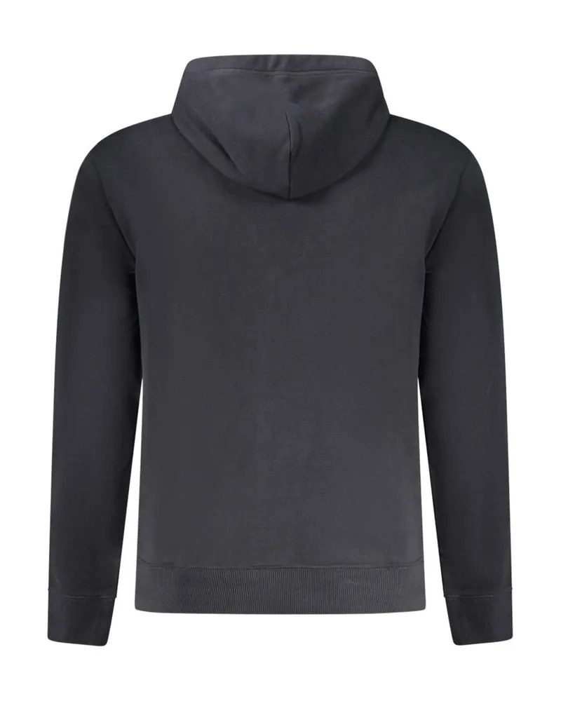 Napapijri Logo-Print Cotton Hoodie — Black Black