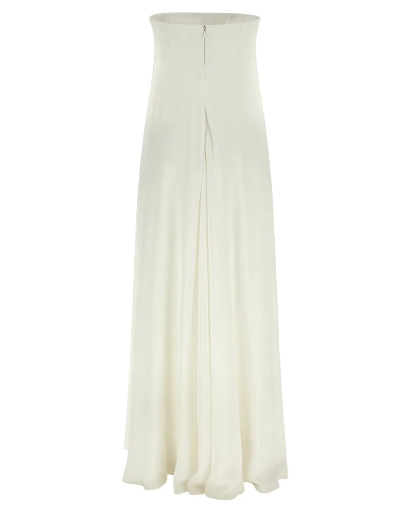 Giovanni Bedin Women's White Silk Long Dress White