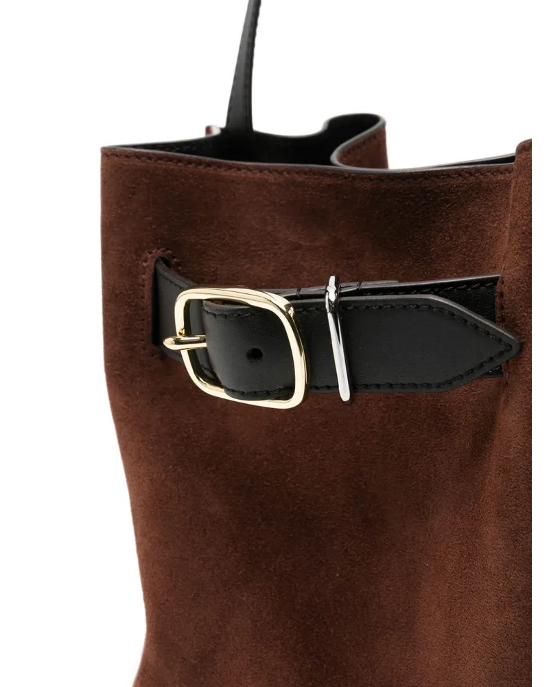 Paul Smith Suede Bucket Bag — Brown Brown