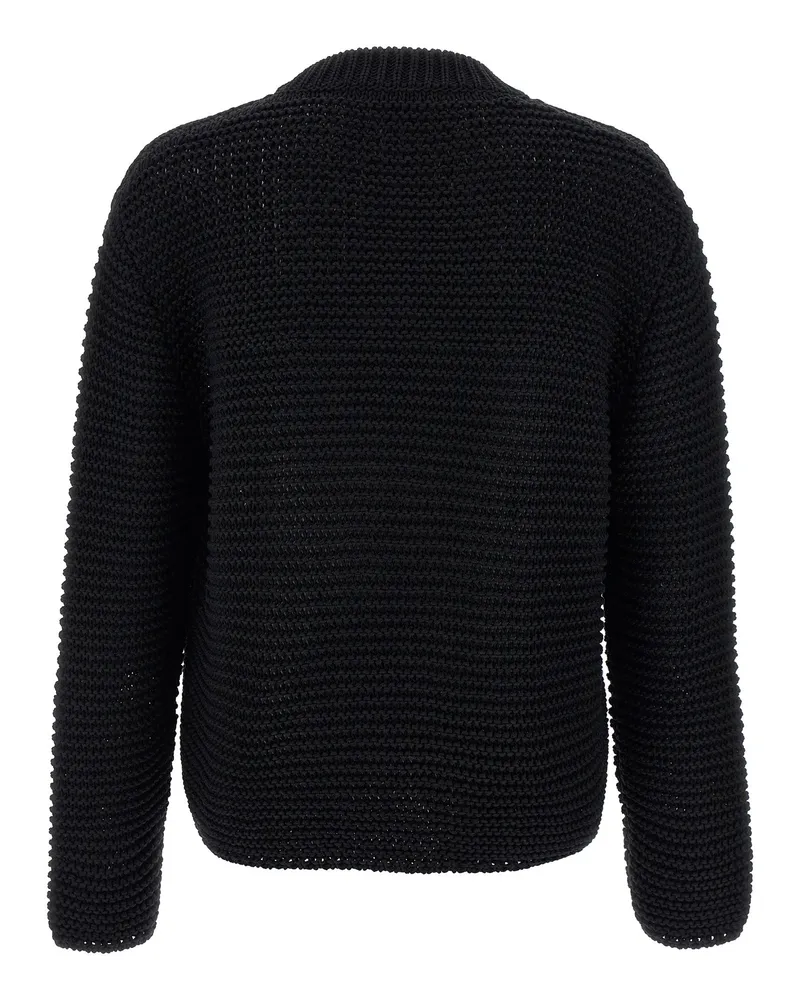 Alexander McQueen Men's Bicolor Cotton Cardigan Clothing Black