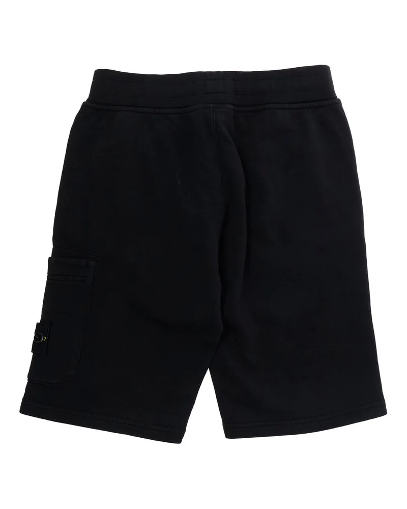 Stone Island Boys' Bermuda Shorts Black Cotton Black