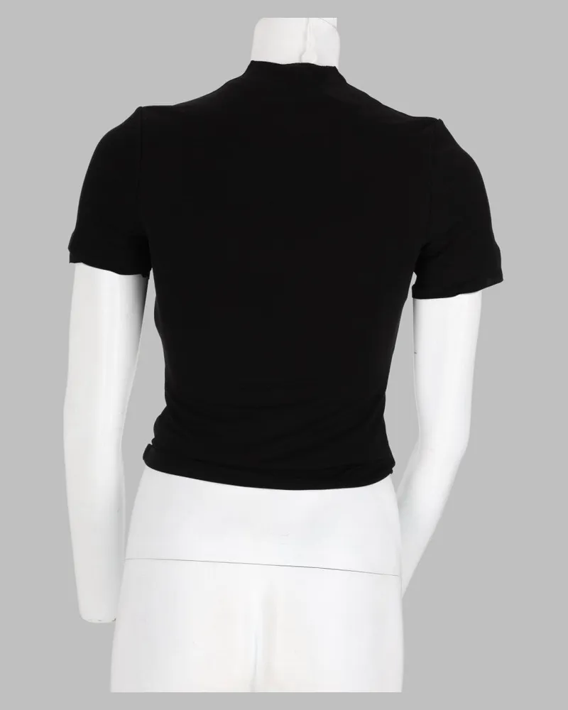 Maison Margiela Layered Button T-Shirt — Black Black
