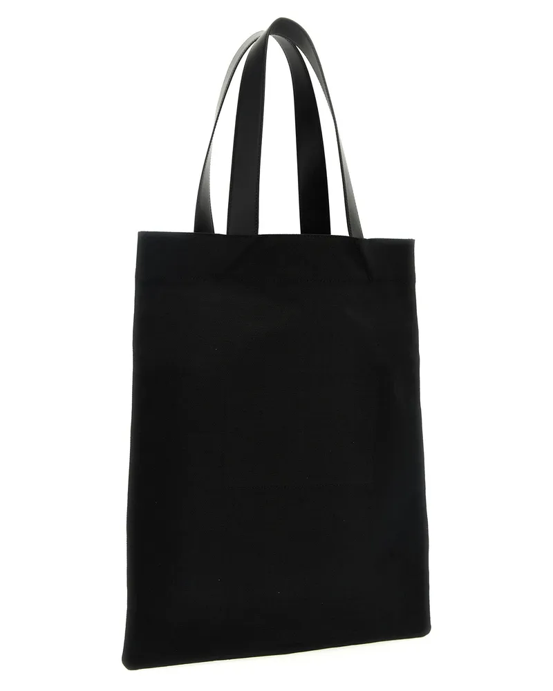 Jil Sander Flat Shopper Tote Bag — Black Black