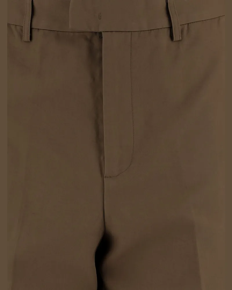 Emporio Armani Men's Cotton Trousers Brown Brown