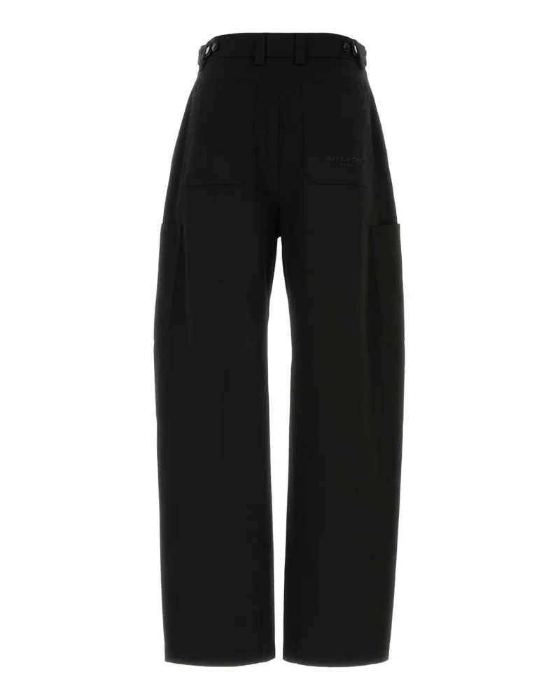 Givenchy Men's Black Cotton Cargo Pant Exterior: Pantaloni Black