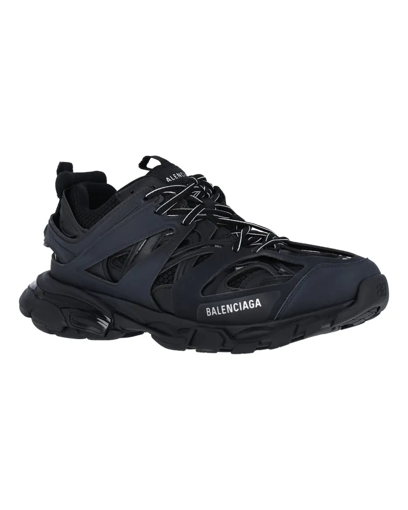 Balenciaga Men's Sneakers Black Polyurethane Black