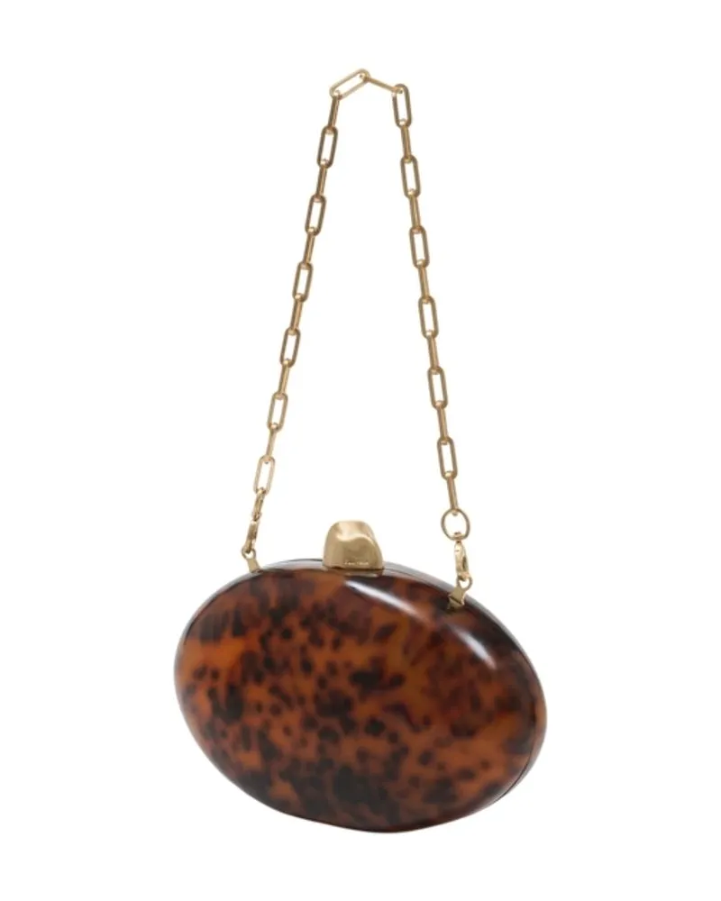 Cult Gaia Women's Eviana Clutch -  Acrylic Multicolor Bags Clutches Brown