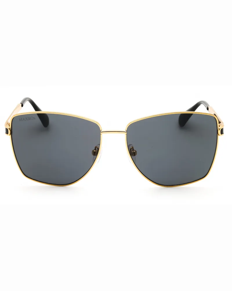 MAX&Co. Women's Mo0104 Sunglasses Gold Gold