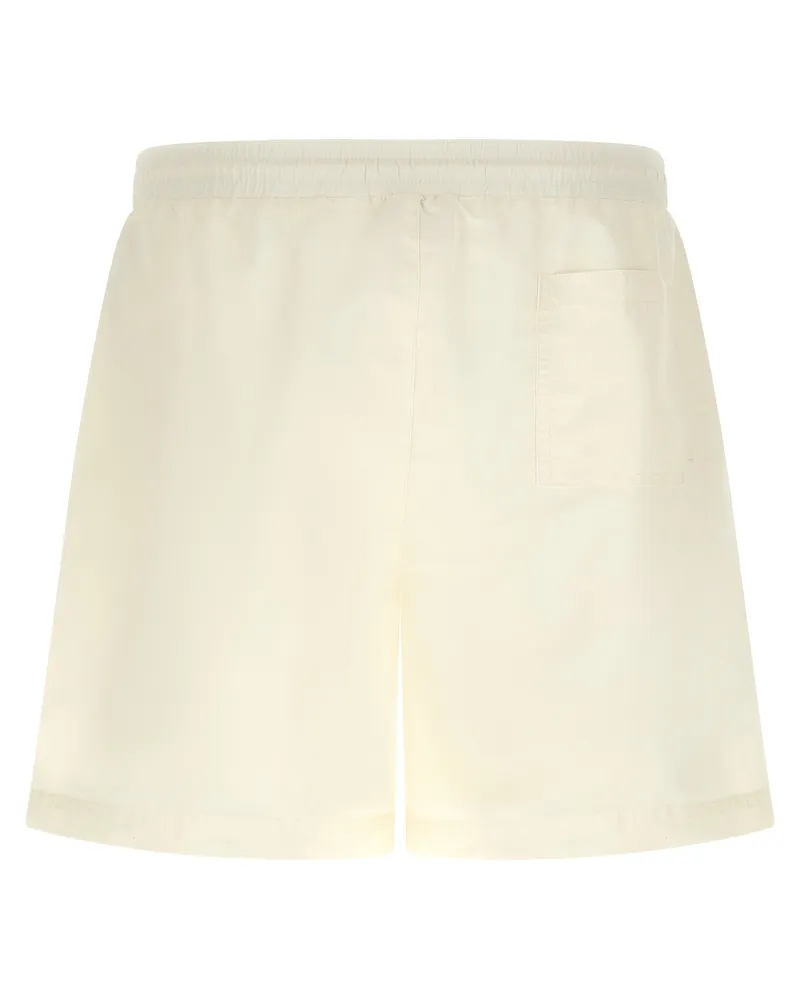 Brunello Cucinelli Men's White Polyester Swim Shorts White