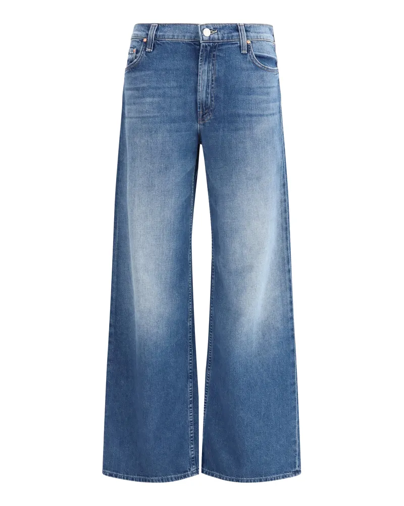 Mother Women's Jeans Rerun Zip Sneak Blue Cotton Blue