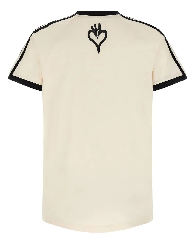 Y-3 Graphic Print Raglan T-Shirt — Cream Cream