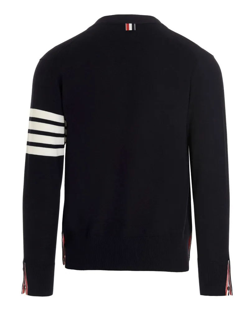 Thom Browne Merino Wool Cardigan — Black Black