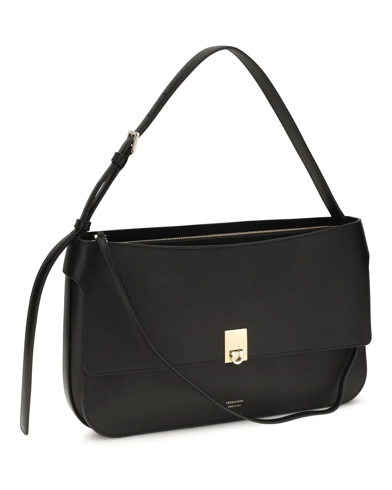 Ferragamo Shoulder Bag — Black Black