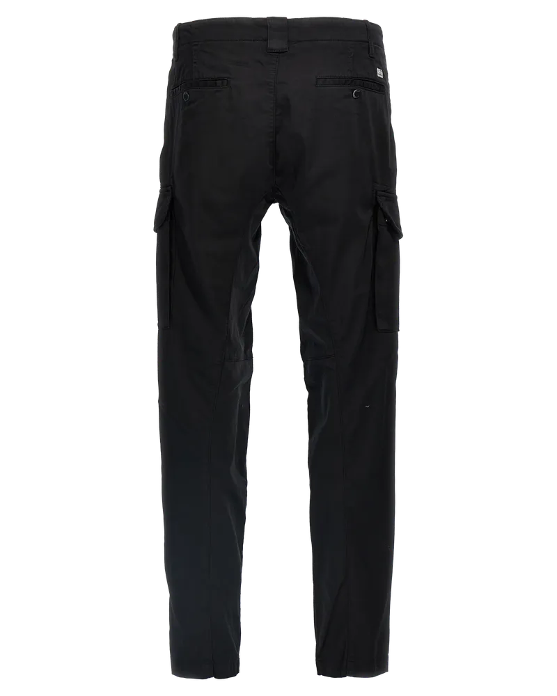 C.P. Company Men's Black Cotton Cargo Pants Black