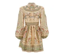 Women's Floral-Print Linen Dress Aw26 W