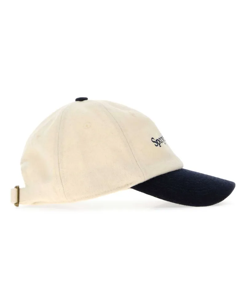 SPORTY & RICH SERIF Baseball Cap — Beige Beige