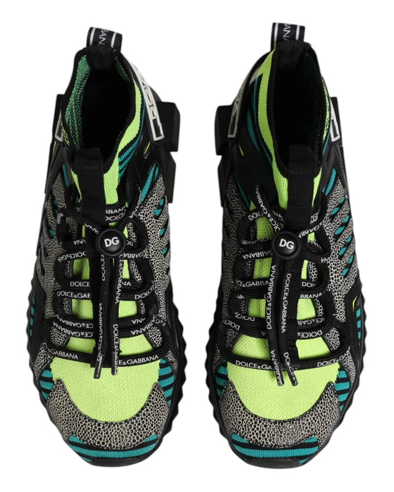 Dolce & Gabbana Multicolor Sorrento Socks Men Sneakers Shoes Multicolor