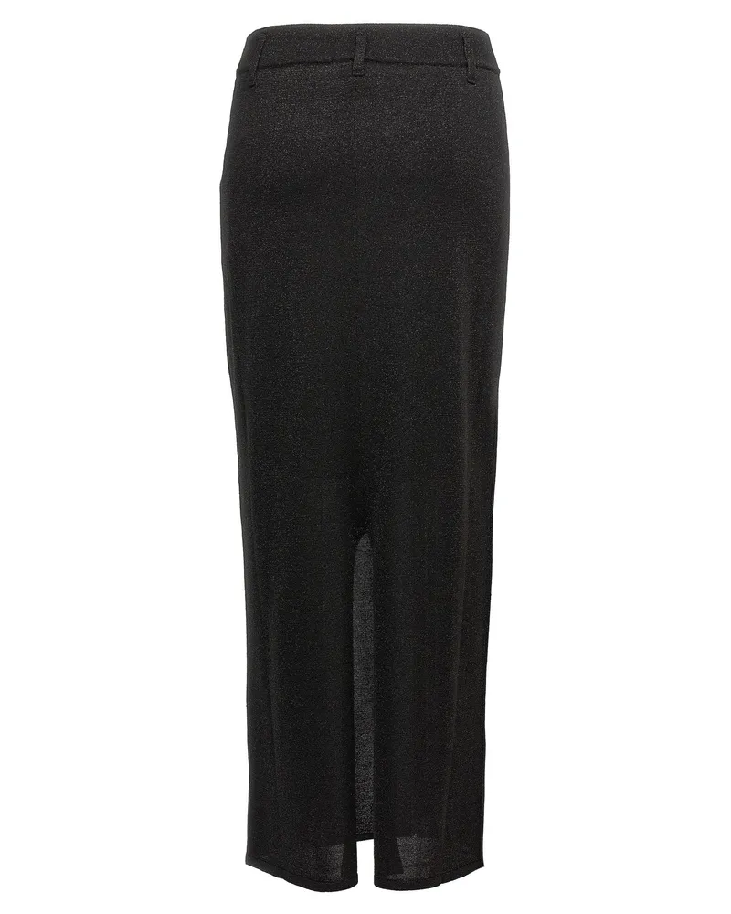Missoni Viscose Blend Lamé Skirt — Black Black