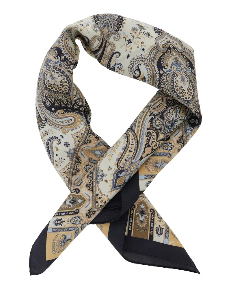 Etro Women's Silk Scarf Multicolour Paisley Scarfs Multicolor