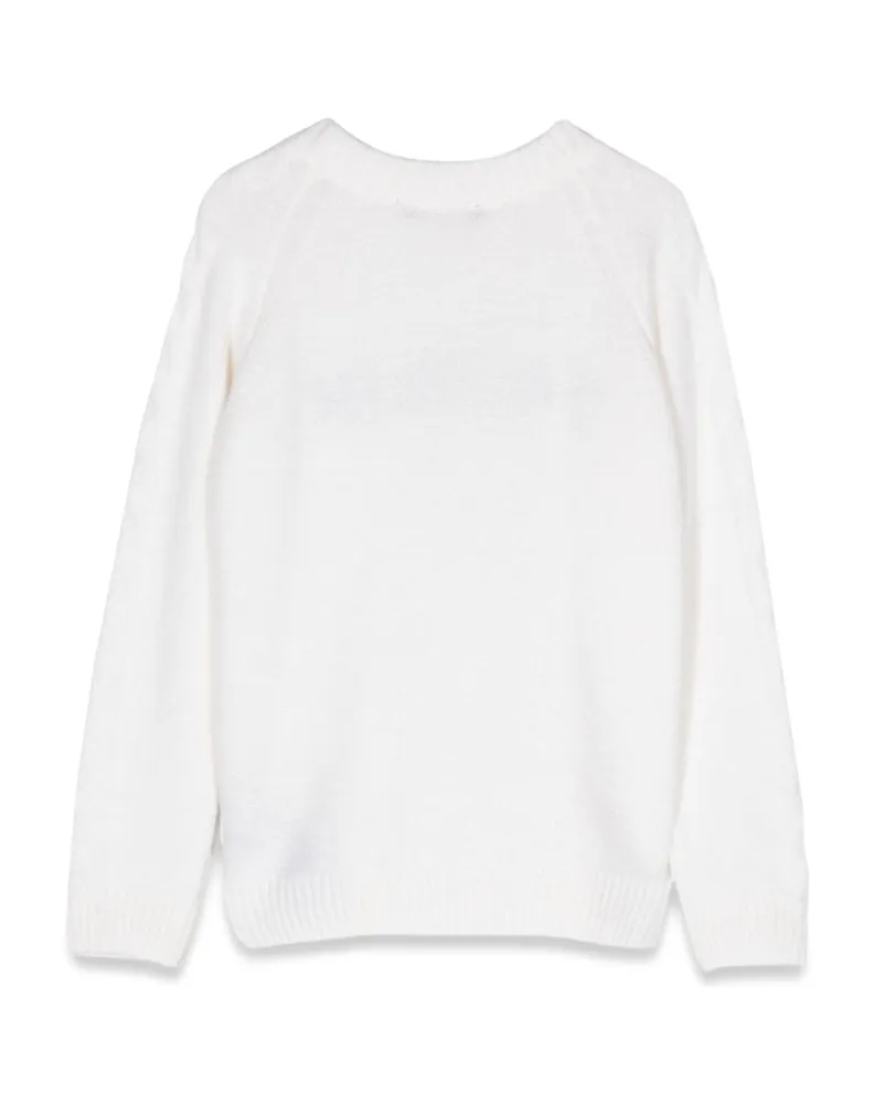 Balmain Wool-Cashmere Blend Sweater — Multicolor Multicolor