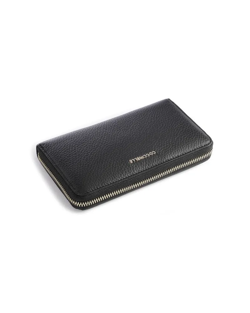 Coccinelle Women's Wallet Black Cowhide Bags Black