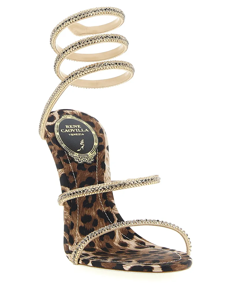 René Caovilla Cleo Heel Sandal — Multicolor Multicolor