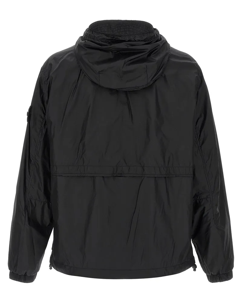 Stone Island Men's Blue Polyamide Shell Jacket Clothing Black
