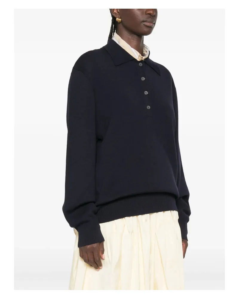 Róhe Luca Sweater — Navy Navy