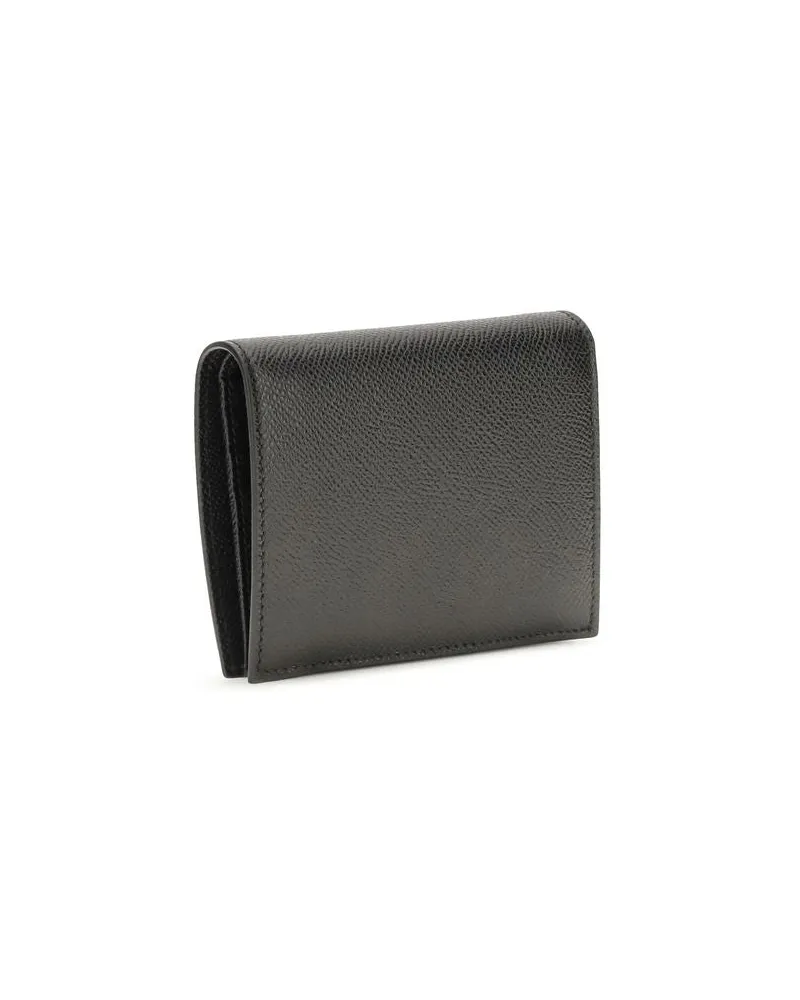 Ferragamo Women's Black Calf Leather Bos Taurus Wallet Black