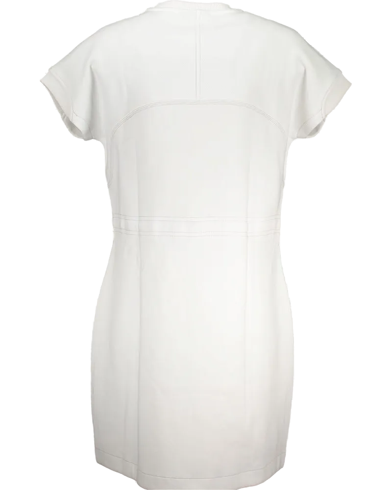 Napapijri Cotton-Blend Sports Dress — White White