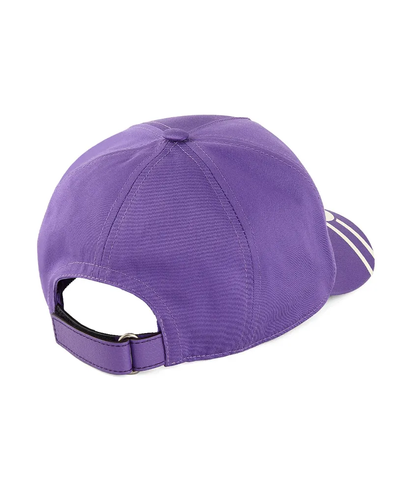 Gucci Men Gg Logo College Baseball Cap Purple Accessories > Beanies & Hats Purple