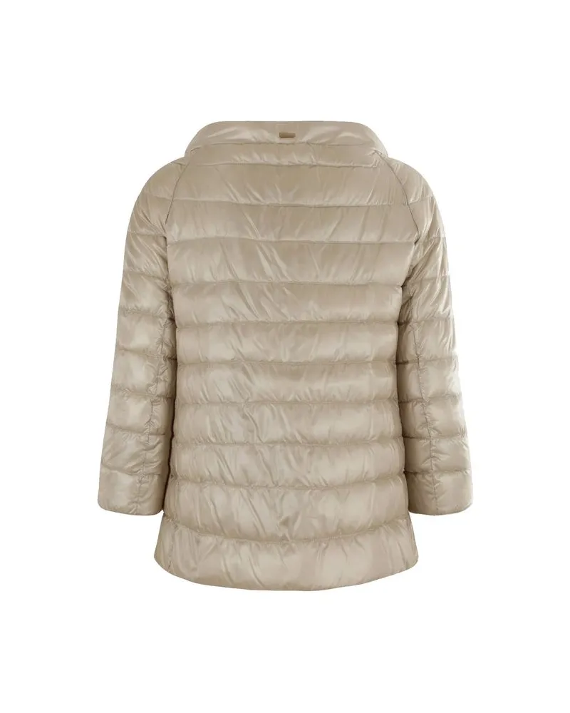 Herno Women's Beige Polyamide Full-Length Jacket Clothing Beige