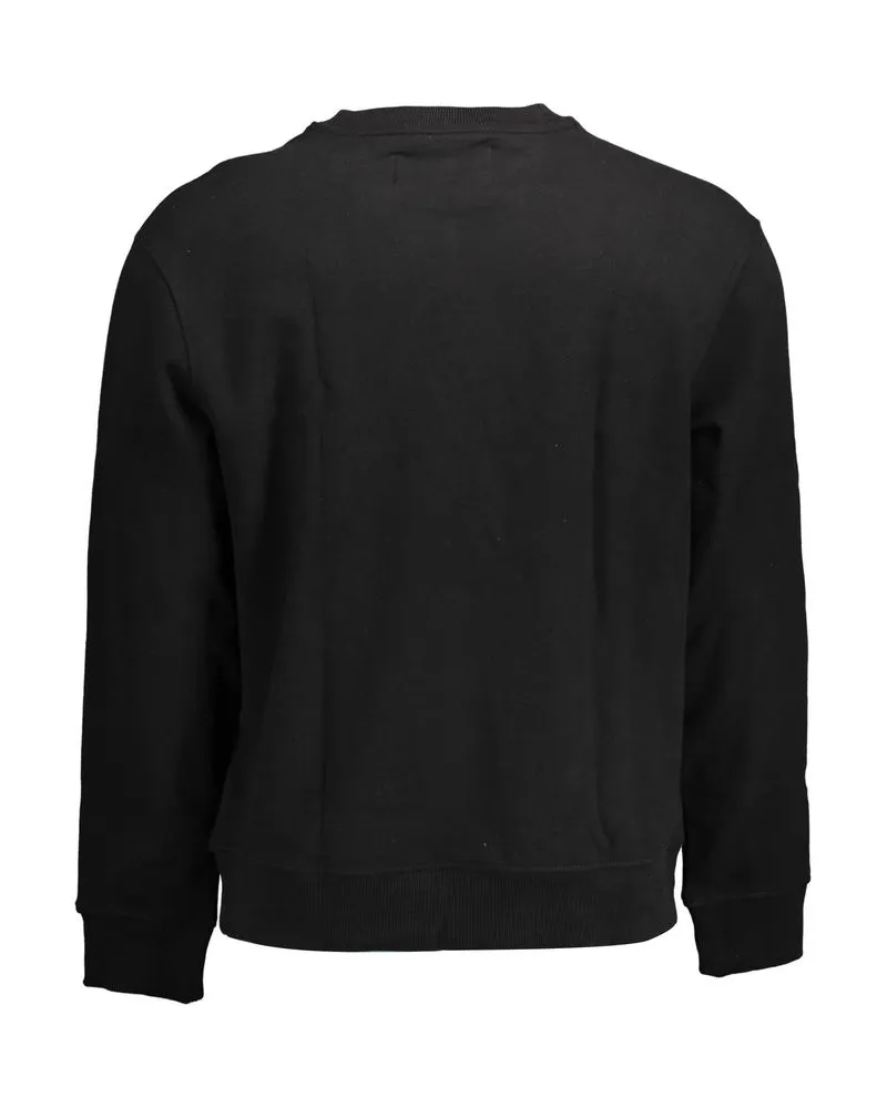 Calvin Klein Cotton Logo Sweatshirt — Black Black