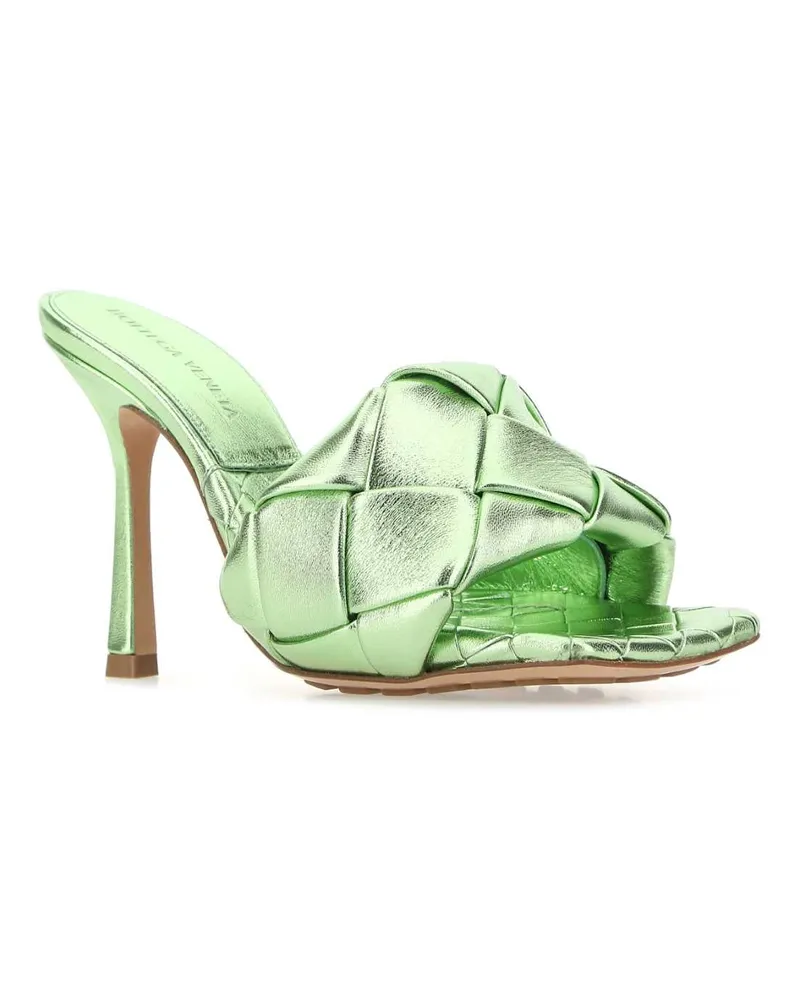 Bottega Veneta Women's Light Green Nappa Leather Lido Sandals 3505 Sandali Green