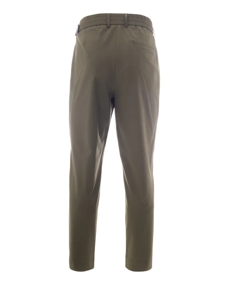 HUGO BOSS Tapered Stretch-Blend Trousers — Green Green