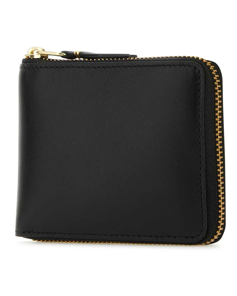 Comme des Garçons Unisex Black Leather Wallet Exterior: Portafogli Black