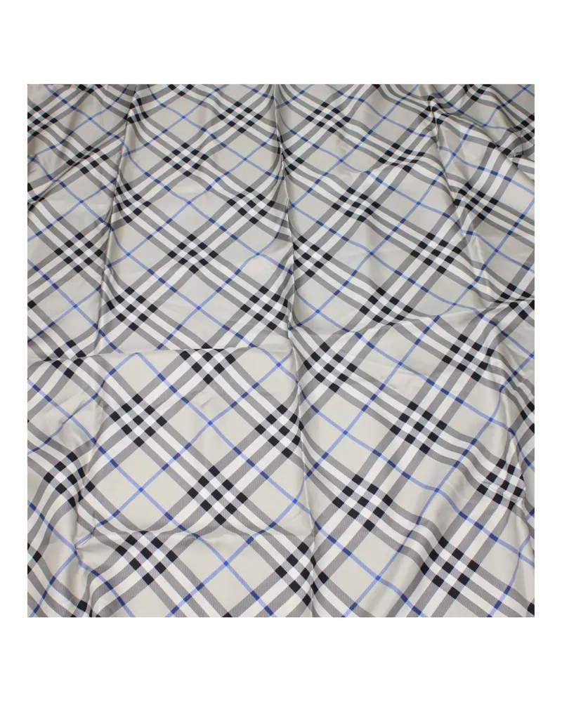 Burberry Women's Gray Silk Foulard Accessory Gray