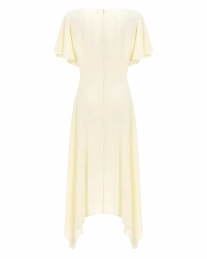 Stella McCartney V-Neck Midi Dress — White White