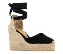 Women's Black Canvas Chiara Wedges Negro Espadrillas Espadrilles