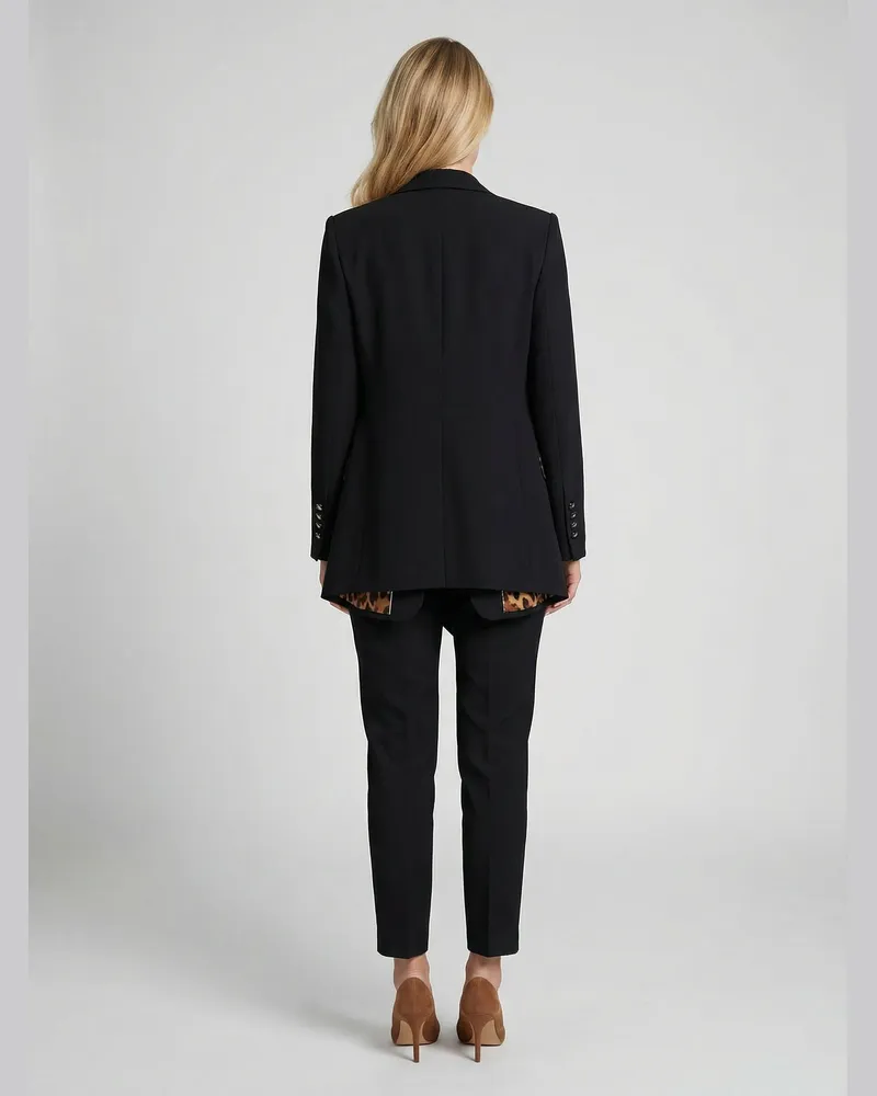 Dolce & Gabbana Oversized Black Blazer — Black Black