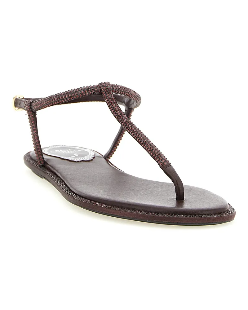 René Caovilla Diana Sandal — Brown Brown