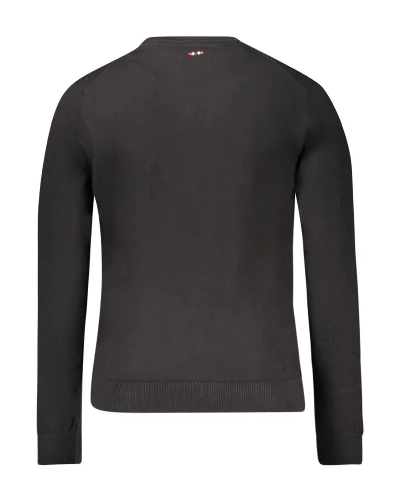 Napapijri Embroidered Logo Sweater — Black Black